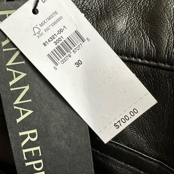 NWT! Banana Republic The Straight 100% Genuine Leather Pant - Multiple 🌸 - Picture 4 of 7